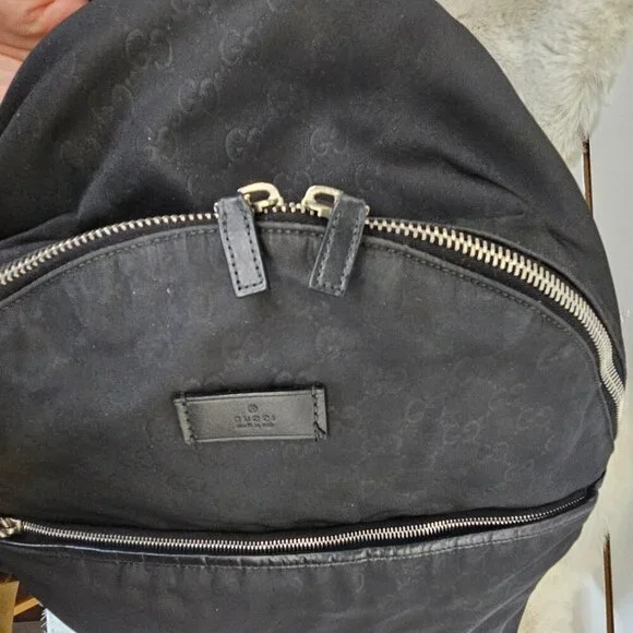 Gucci Black Nylon backpack/rucksack - Picture 7 of 17